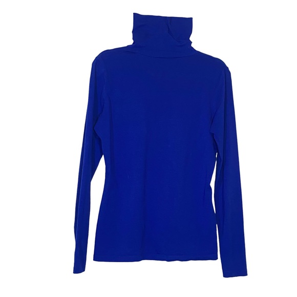 Lands End Tops - Cobalt Blue Lands End Turtleneck